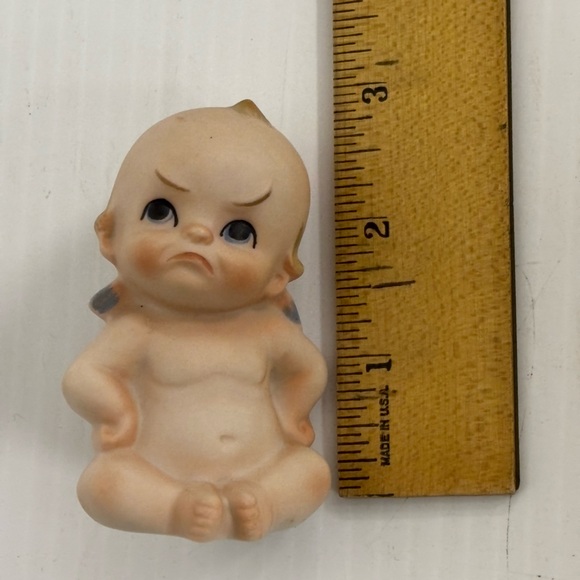 Vintage KEWPIE 3β Bisque Dolls | Set of TWO | Waving and Sad Sitting Dolls EUC - Picture 11 of 16